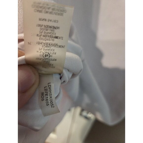 Karl Lagerfeld Paris Double Ruffle Dress Sz 14 Barbiecore Dusty Blush Rose Pink - Picture 6 of 12